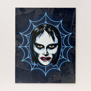 Vampiremeisje Vintage Monster Masker Horror Legpuz Legpuzzel