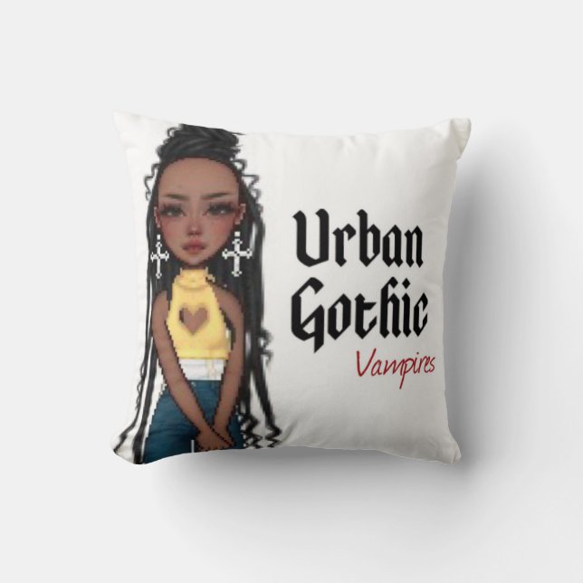 Vampires gothiques urbains Coussin 2 (Recto)