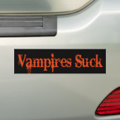 Vampires Suck Bumpersticker (Op auto)
