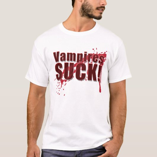Vampires SUCK T-shirt (Voorkant)
