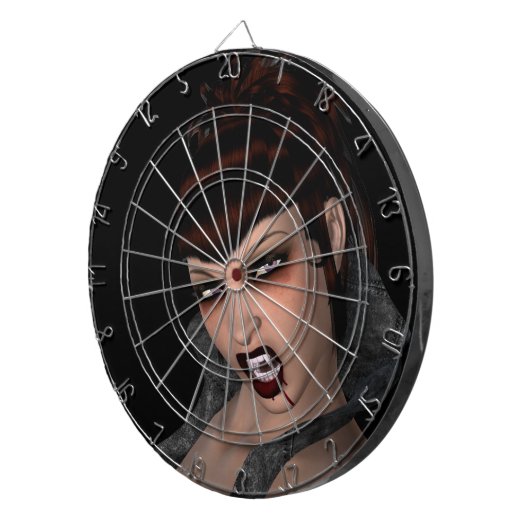 Vampiress Dartboard Dartbord (Voorkant Rechts)