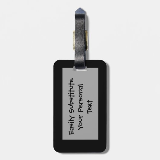 Vampiress zegt dat je handjes kunt uitschakelen me bagagelabel (Achterkant verticaal)