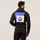Vamptastic Halloween Mannen Black, Zip Hoodie (Achterkant volledig)