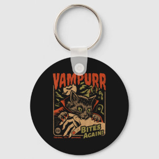 Vampurr Bietst Opnieuw Kat Halloween Sleutelhanger