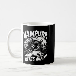 Vampurr bijt halloween kattenliefhebber halloween koffiemok