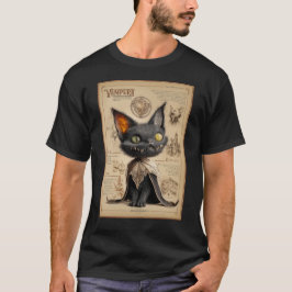 Vampurr: Vampire Cat Bestiary Illustration T-shirt