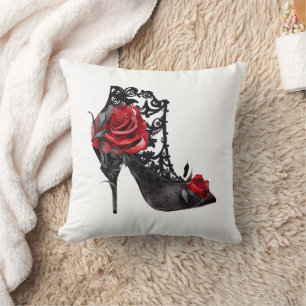 Vampy Spiked Stiletto   Red Rose Mode Hoge hak Kussen