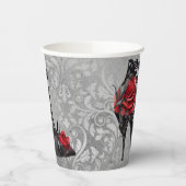 Vampy Vogue Grunge | Stiletto Lace Bootie Rozen Papieren Bekers (Links)