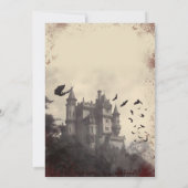 Vampyre Kiss Dracula Halloween Bedankkaart (Achterkant)