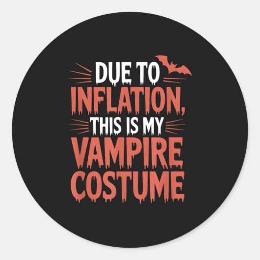 Vamre Costume Ronde Sticker (Voorkant)