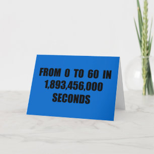Van 0 naar 60 in seconden kaart