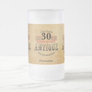 Van 30 Jaar 30ste Verjaardag Matglas Bierpul