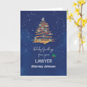 Van Advocaat Kerstboom  naam Kaart (Gele Bloem)