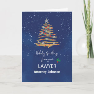 Van Advocaat Kerstboom  naam Kaart
