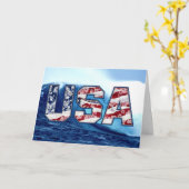 Van Aloha de Wenskaarten van de V.S.- Golf Kaart (Gele Bloem)