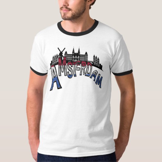 Van Amsterdam met liefde. T-shirt (Voorkant)