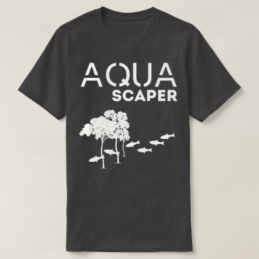 van aquascaper blauw t-shirt (Design voorkant)