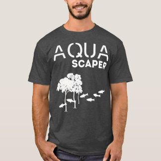 van aquascaper blauw t-shirt
