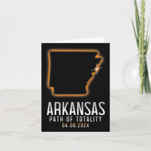 van Arkansas Pad van totaliteit 4.8.24 Totaal zonn Kaart