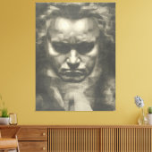 Van Beethoven portret Canvas Afdruk (Insitu (Woonkamer))