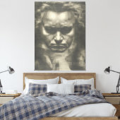Van Beethoven portret Canvas Afdruk (Insitu (Slaapkamer))