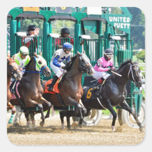 Van bij Saratoga Vierkante Sticker