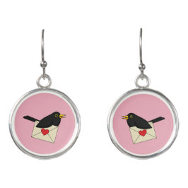 Van Blackbird met Love Oorringen