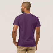 Van Bootstrap CSS het Paarse T-shirt van het Kader (Achterkant volledig)
