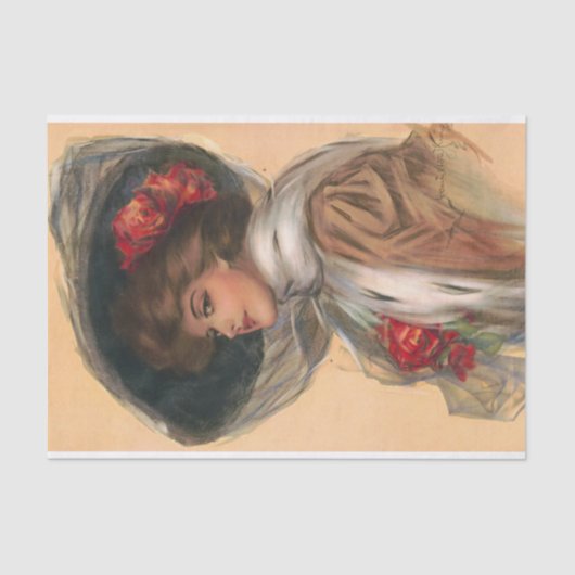 Van Broadway (1907) door Hamilton King Tissuepapier (Voorkant)