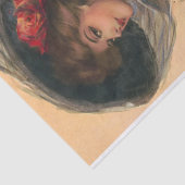 Van Broadway (1907) door Hamilton King Tissuepapier (Detail)