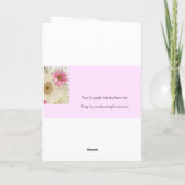 Van bruid naar papa en mama bedankkaart (Achterkant)