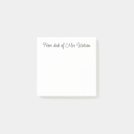 Van bureau tot lerarennaam toevoegen Eenvoudige mi Post-it® Notes (Voorkant)