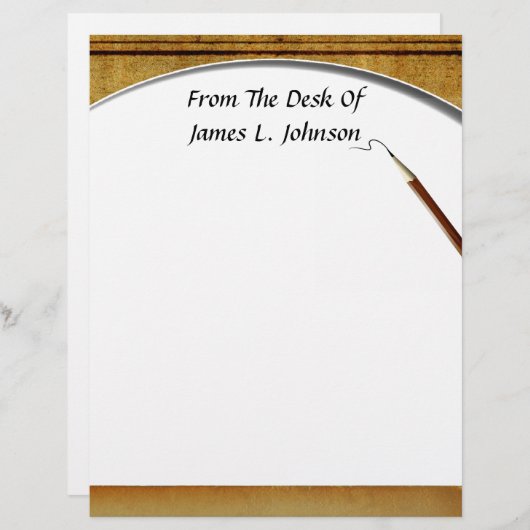 Van bureau van...  briefhoofd (Voorkant / Achterkant)