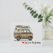 Van Camper Trailer Briefkaart (Staand voorkant)