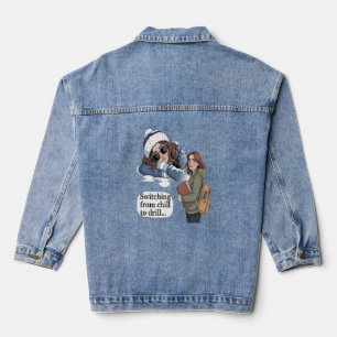 Van chillen naar drillen denim jacket