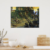 Van Cornrow naar Hedgerow door Keith Rocco Poster (Keuken)