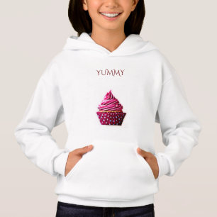 Van Cupcake "yummy" hoodie. Gepersonaliseerde