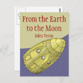 Van de Aarde tot de maan - Jules Verne Briefkaart (Voorkant / Achterkant)