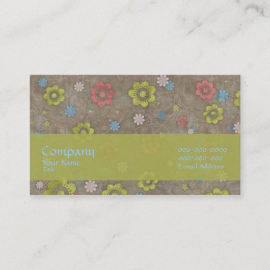 Van de Aarde Visitekaartje (Voorkant)