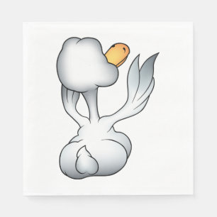 Van de achterkant los servet