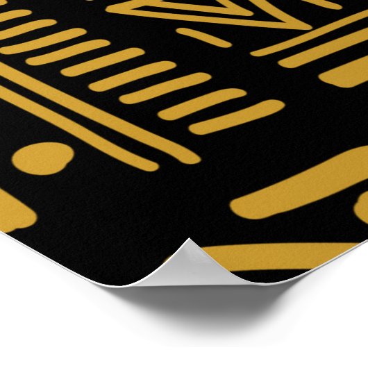 van de Afrikaanse confrontatie naadloos in etnisc Poster (Hoek)