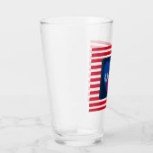 Van de Amerikaanse Patriottische Red White Blue Fu Glas (Rechts)