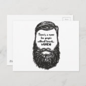 Van de baard houden briefkaart (Voorkant / Achterkant)
