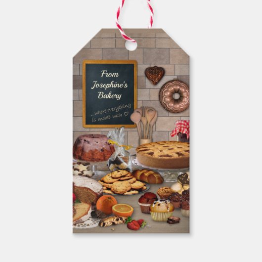 Van de bakkerij van (jouw naam) cadeaulabel (Voorkant)