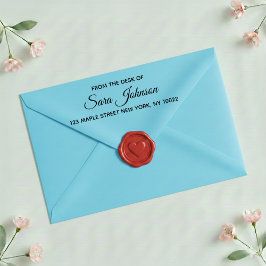 Van de balie van het op maat gemaakte adresstempel  zelfinktende stempel