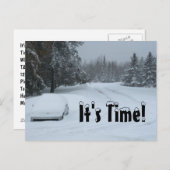 Van de Bedrijfs auto van de Sneeuw van de Opslag Briefkaart (Voorkant / Achterkant)