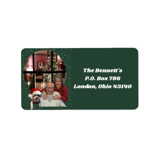 Van de Bennetts Christmas Adresetiketten Etiket (Voorkant)