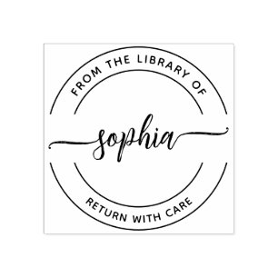 Van de bibliotheek van de Rubberstempel van het Ma