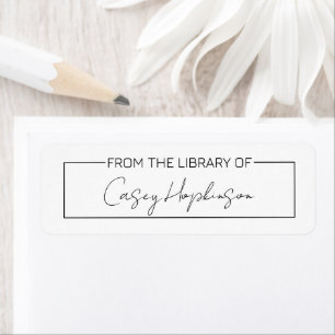 Van de Bibliotheek van de sticker van het Boek Per