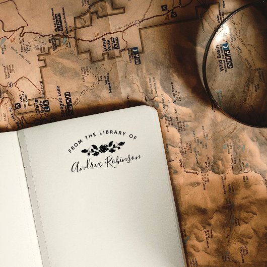 Van de Bibliotheek van het Manuscript van de Naam  Rubberstempel